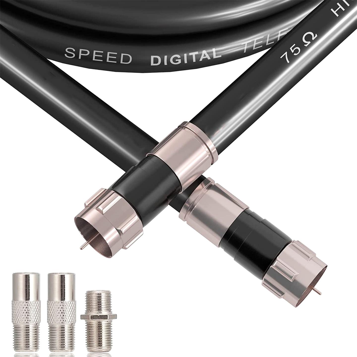 RG6 RF Coaxial Adapter Plug