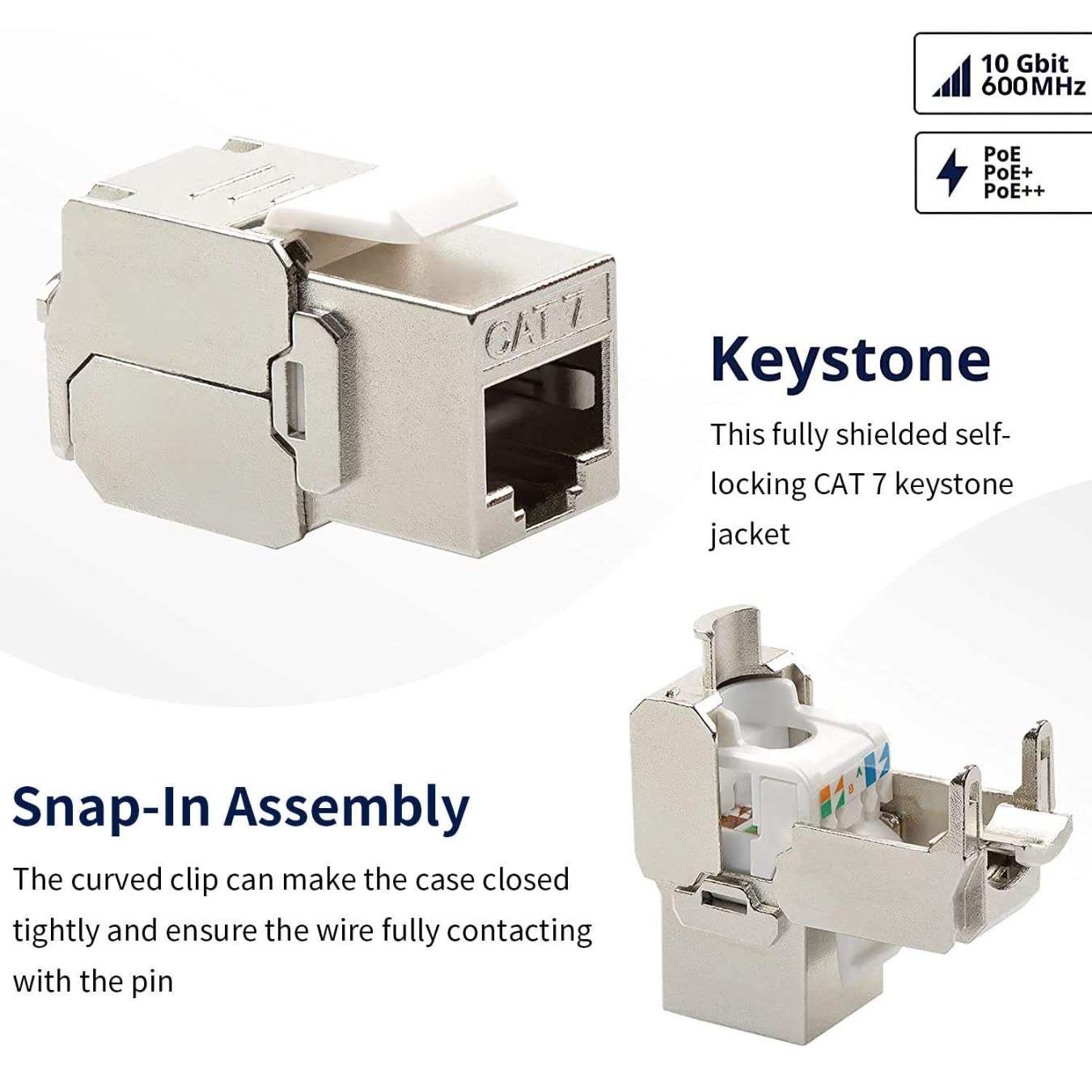 Cat7 STP Keystone Jack