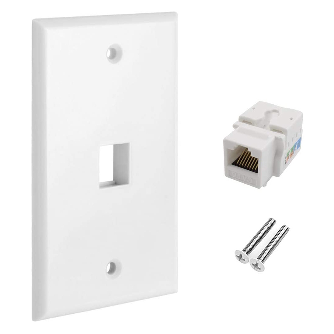 RJ45 Keystone Jack Wall Plate