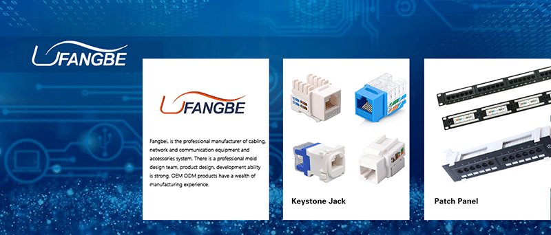 قارنة توصيل مضمنة بدون أدوات للشبكة RJ45 Cat6 Keystone Jack