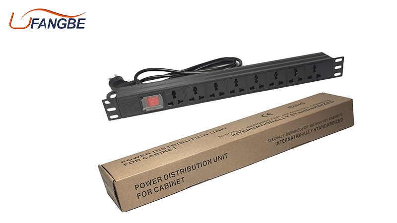 8 ports 16A Aluminum alloy Data Center Network Rack Mount PDU cabinet Power Distribution Unit PDU Socket