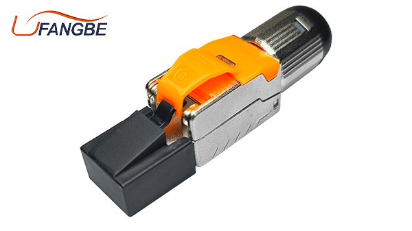 Cat7 Cable connector Tool Free Keystone Jack Shielded 8P8C RJ45 Toolless Cat8 Modular Plug