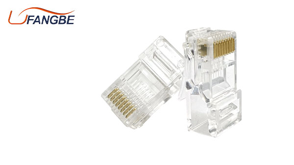 Gold-plated RJ11 RJ 45 conector pin UTP Cat 5e Cat6 Ethernet 8P8C LAN cable network RJ45 plug connector