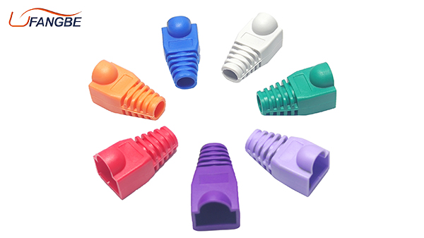 Multiple Colour Rj45 Connector Cover Rubber Boot Transparency Cat5e Cat6 Rj45 Modular Network Plug Boots