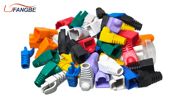 Soft Plastic Cable Connector Plug Rubber Cover Boots Cat5e Cat6 Rj45 Ethernet Network Cable Strain Relief Boots