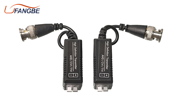 Cvi Tvi Twisted Pair With Power Connector Transmitter Passive Hd Video Balun Transceiver for Cctv System