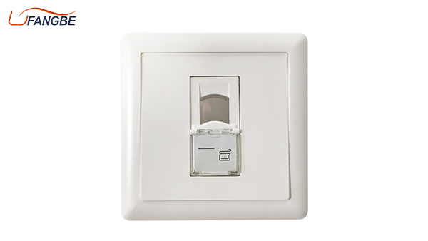 1 Port 86 Type Rj45 Keystone Jack Network Lan Faceplate Indoor Wall Single Ports Socket Face Wall Outlet Plate