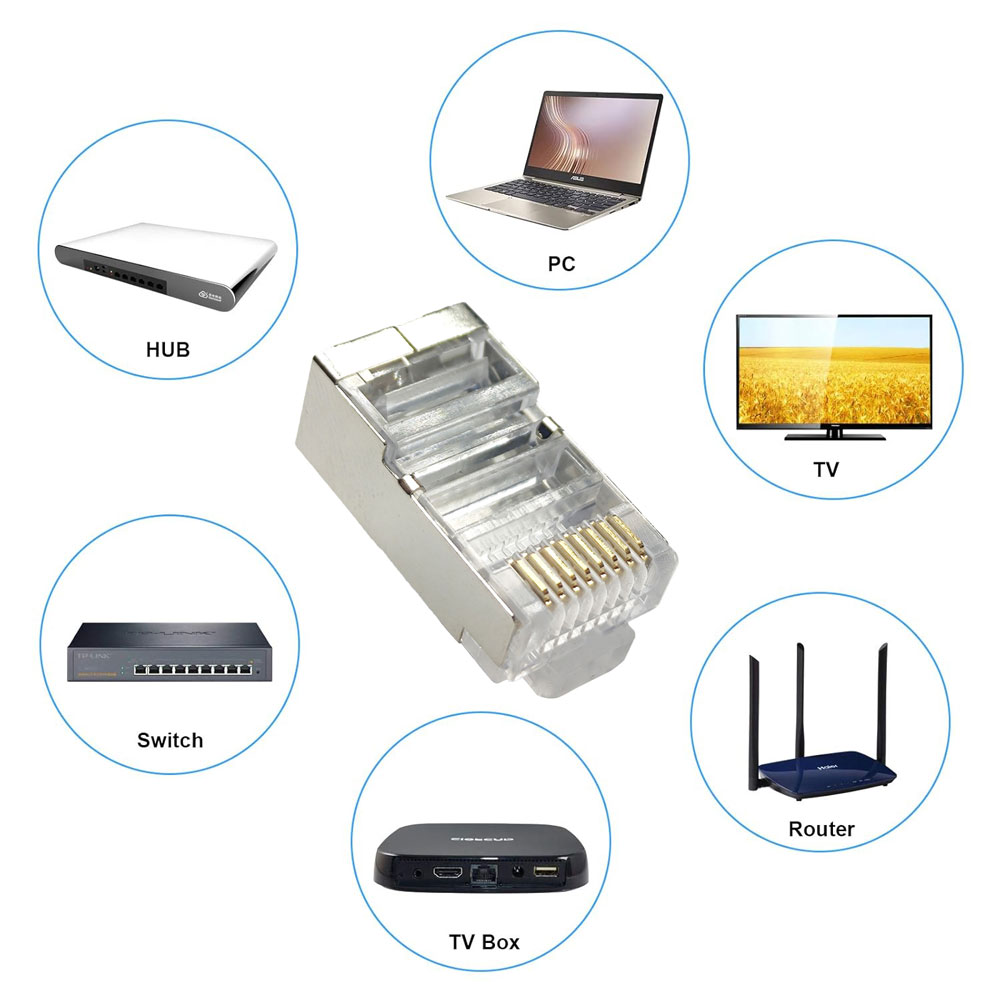 Cat6 RJ45 Modular Plug