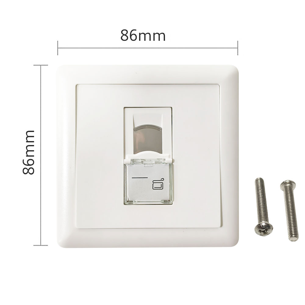 1 Port Wall Plate