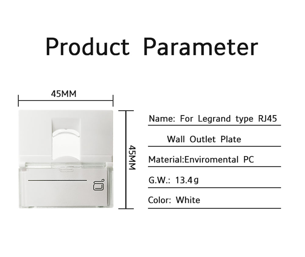 RJ45 Faceplate Wall Socket