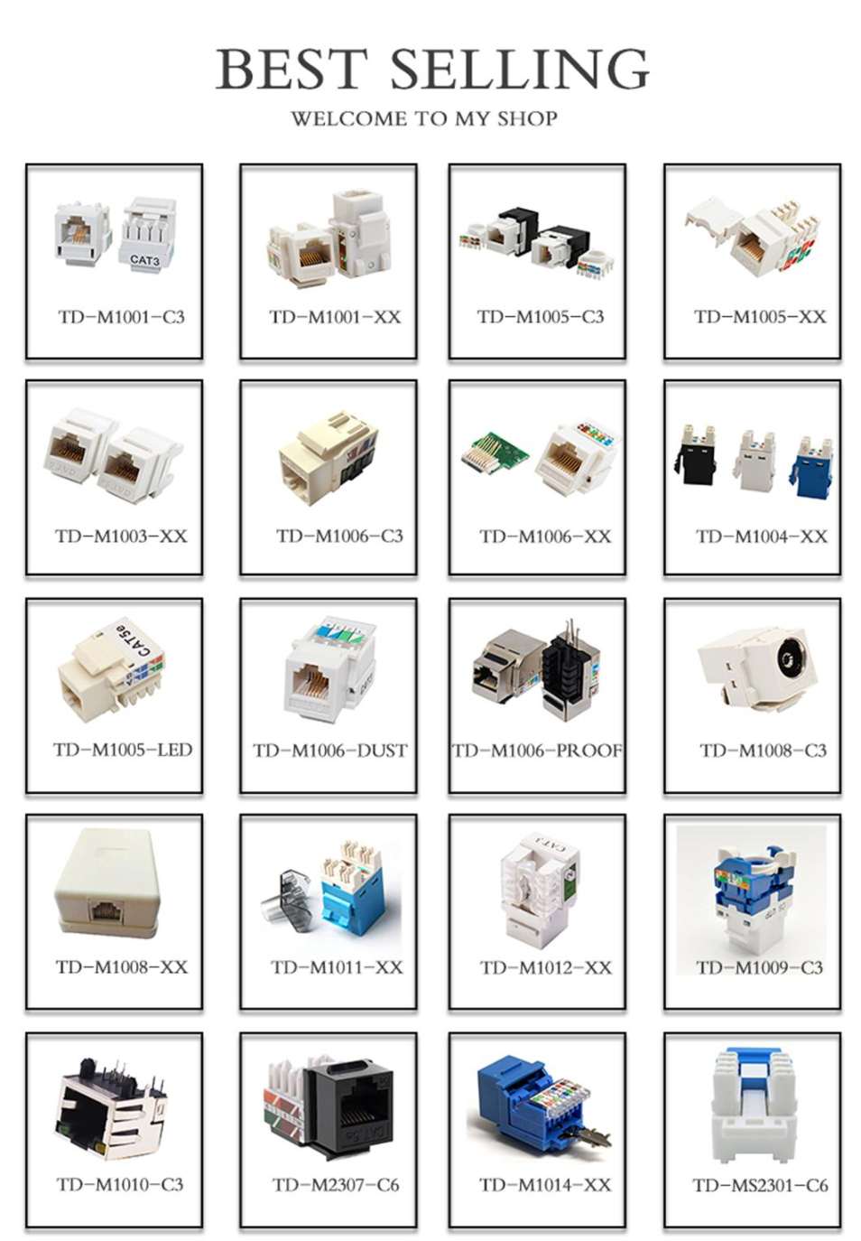 Cat 7 Connector Rj45 Shielded