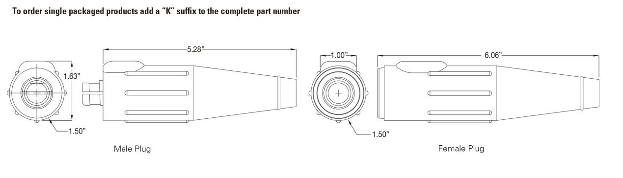 Cam Lock Power Plug