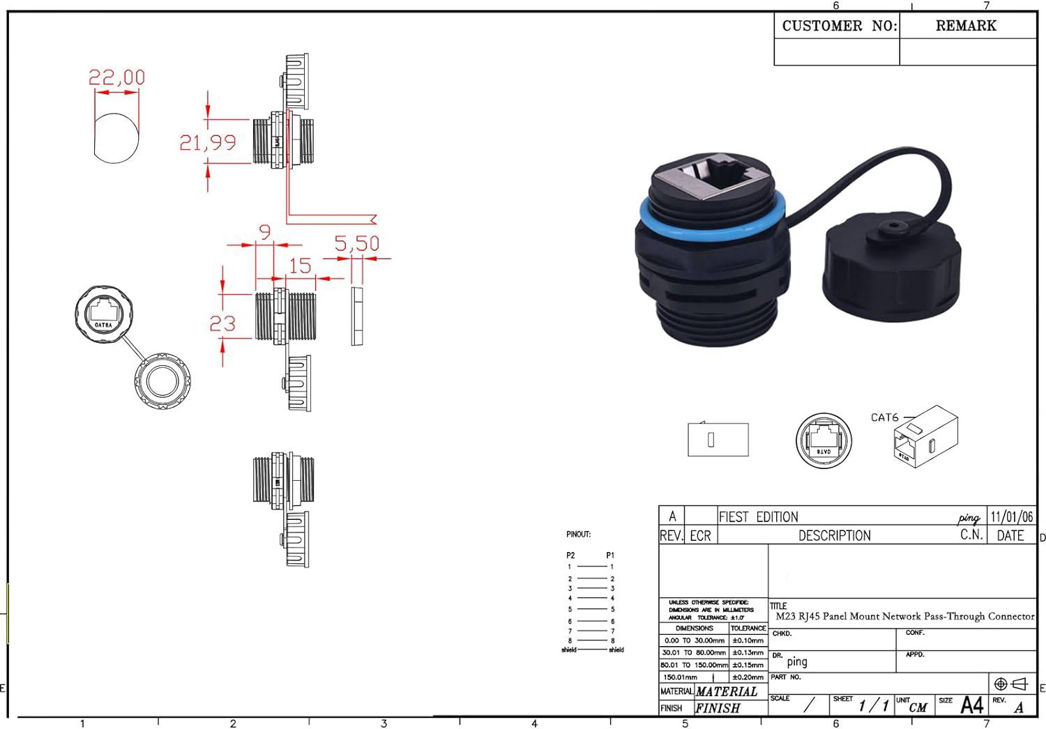 IP67 Connectors Waterproof