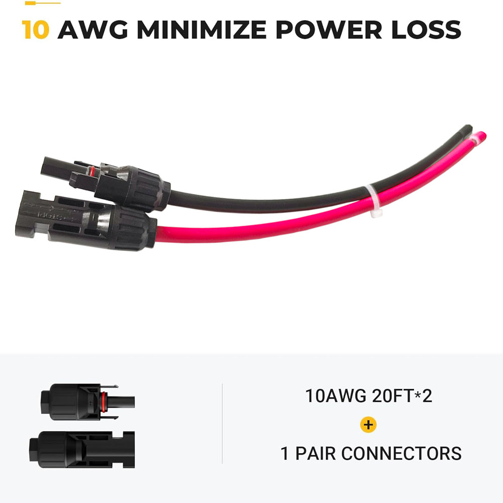 Solar Connector Extension Cable